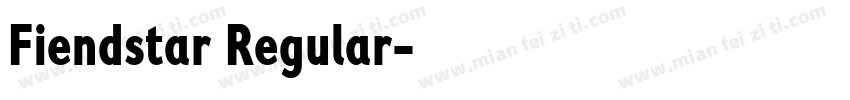 Fiendstar Regular字体转换